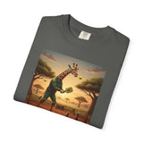 Long-Neck Larry  Pickleballer Unisex Garment-Dyed T-shirt