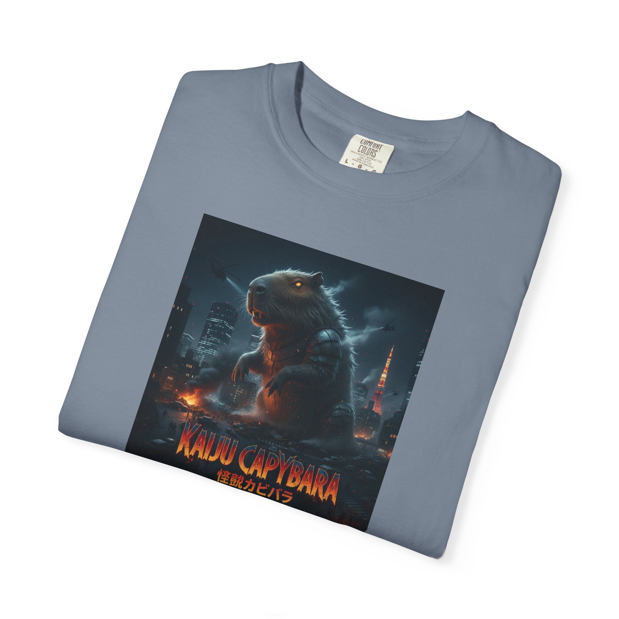 Kaiju Capybara T-shirt | Giant Monster Rodent Graphic Tee