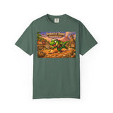 Jurassic Dink Pickleball Dinosaur Arcade Poster T-Shirt | Retro Video Game Shirt
