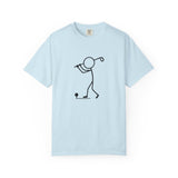 Stick Figure Golfer T-Shirt | Golf Outline Graphic Tee