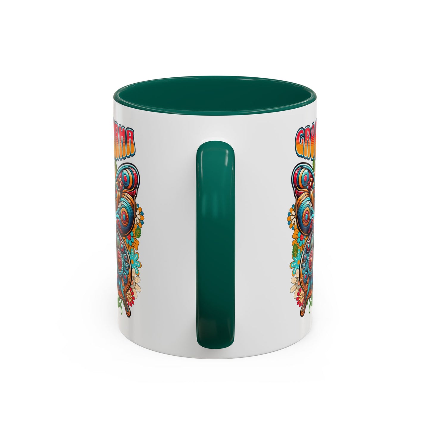Groovy Mama Butterfly Mug | Retro Psychedelic Floral Design