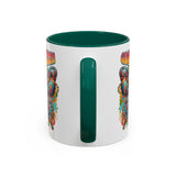 Groovy Mama Butterfly Mug | Retro Psychedelic Floral Design