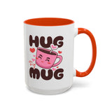 Hug in My Mug Mug | Cute Pink Cup, Heart Coffee Design