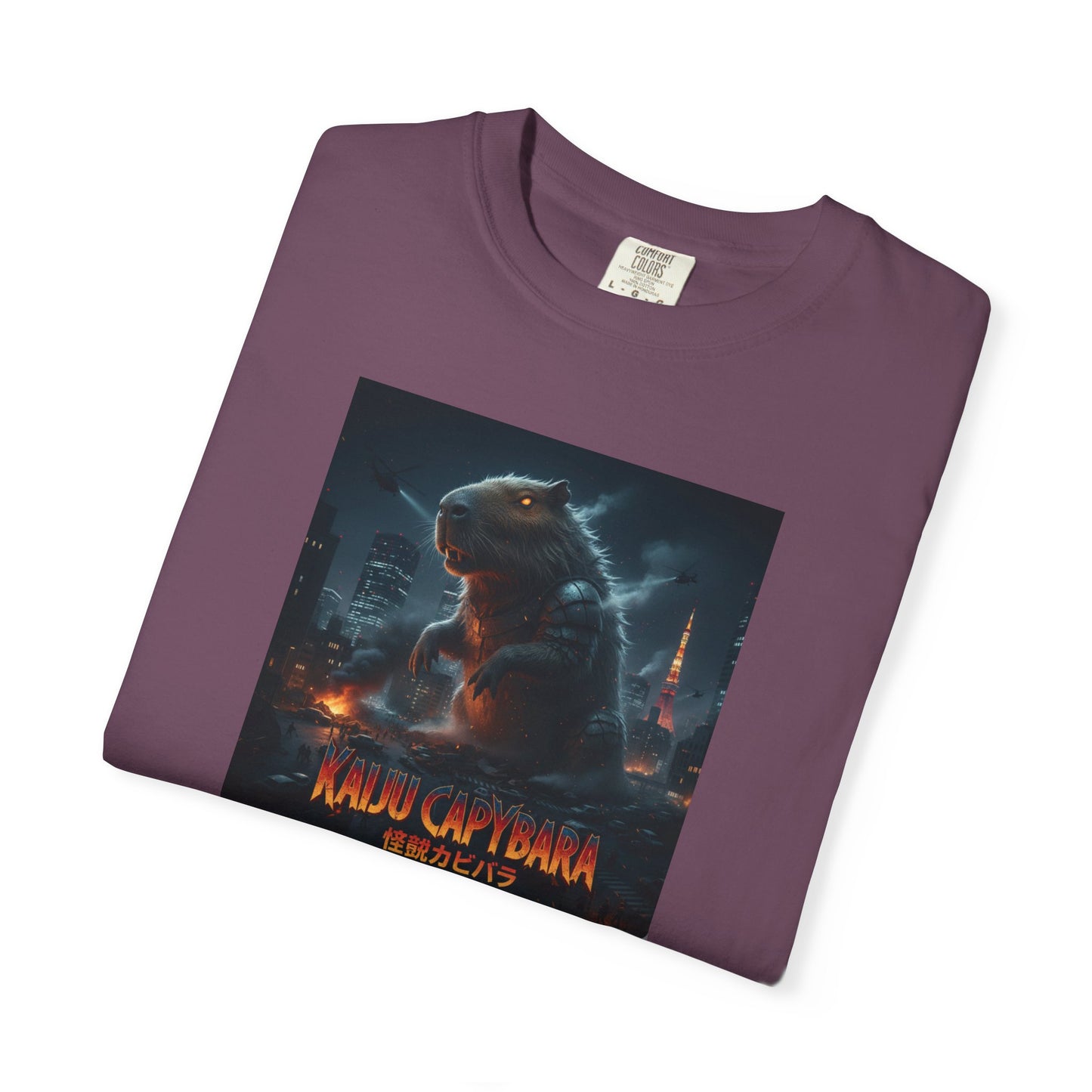 Kaiju Capybara T-shirt | Giant Monster Rodent Graphic Tee