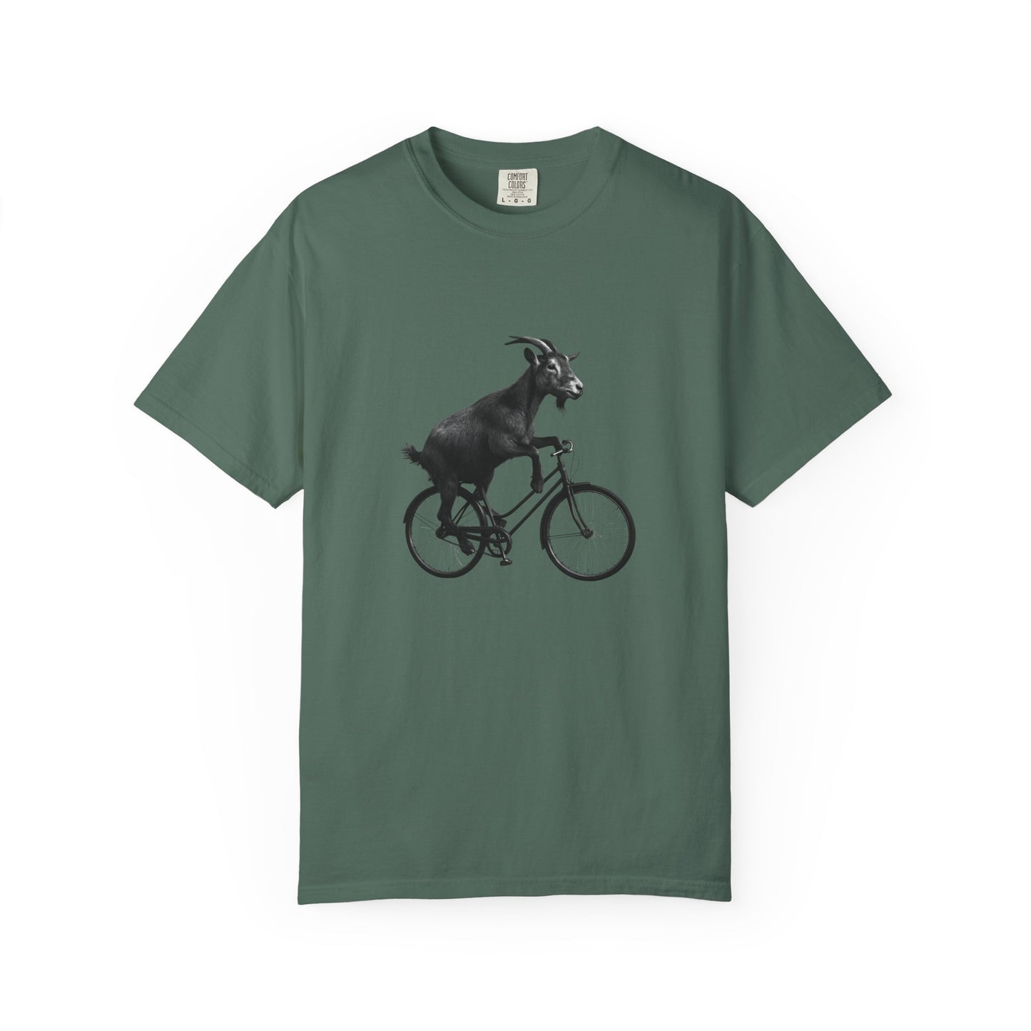 Goat Riding Bicycle T-shirt | Funny Animal Bike Tee