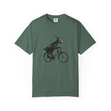 Goat Riding Bicycle T-shirt | Funny Animal Bike Tee