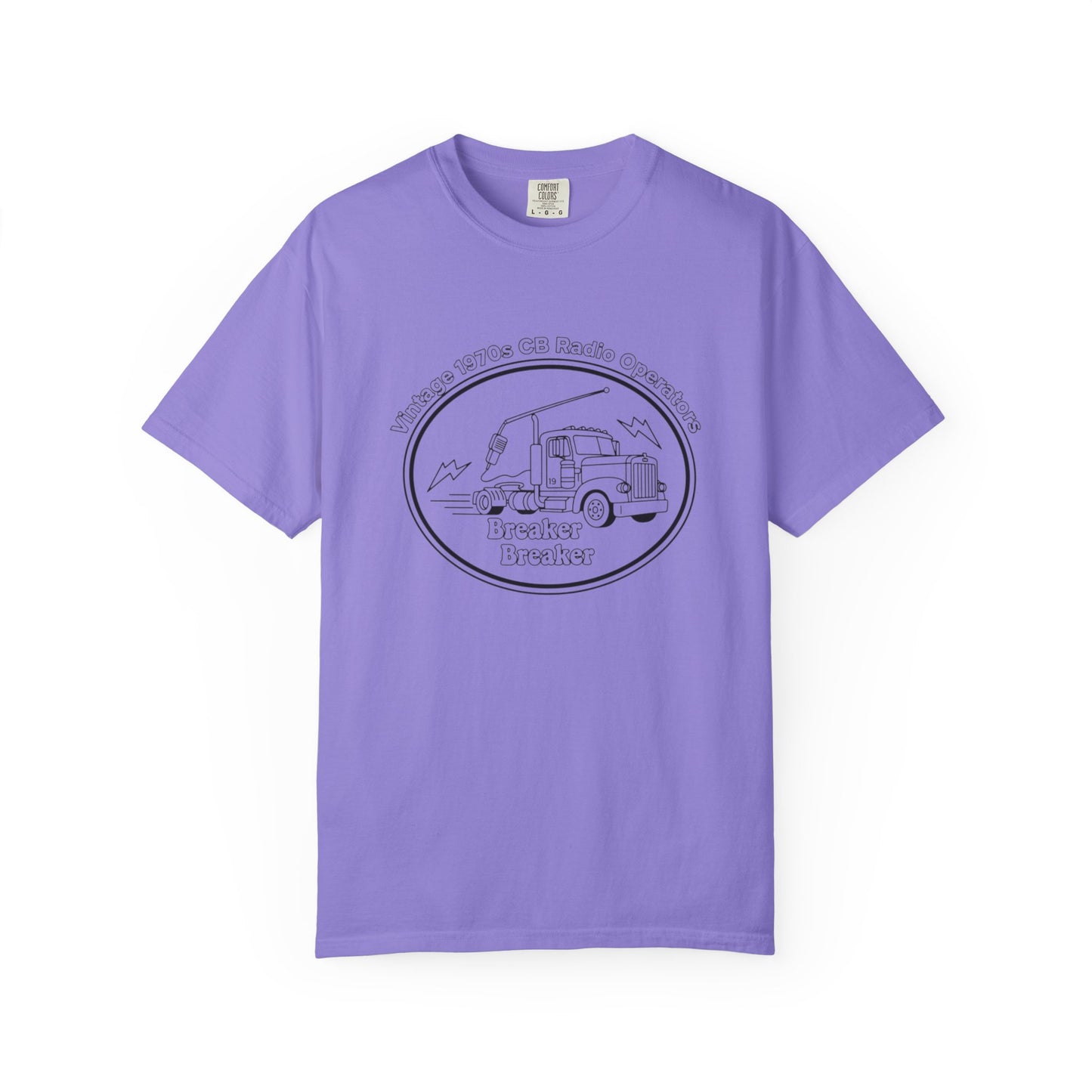 Vintage Semi Truck Line Art T-Shirt | Trucker Logo Tee