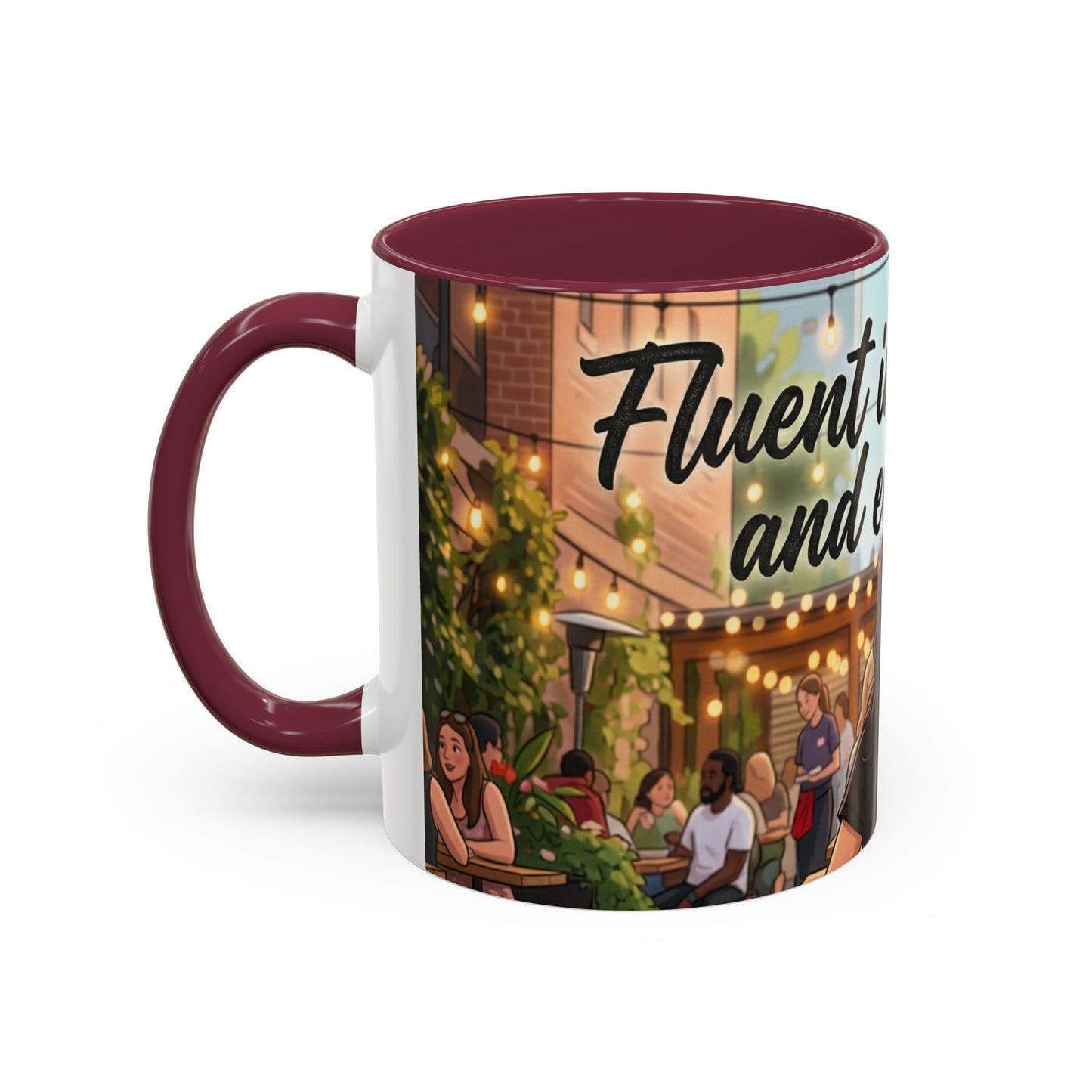 Sarcastic Girl Illustration Mug | 11oz or 15oz Colorful Ceramic