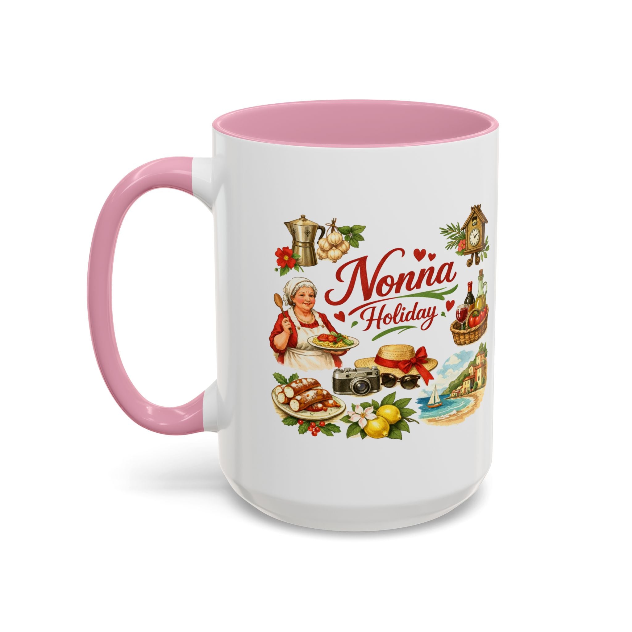 Nonna Holiday mug | Italian grandma kitchen design, vintage food icons