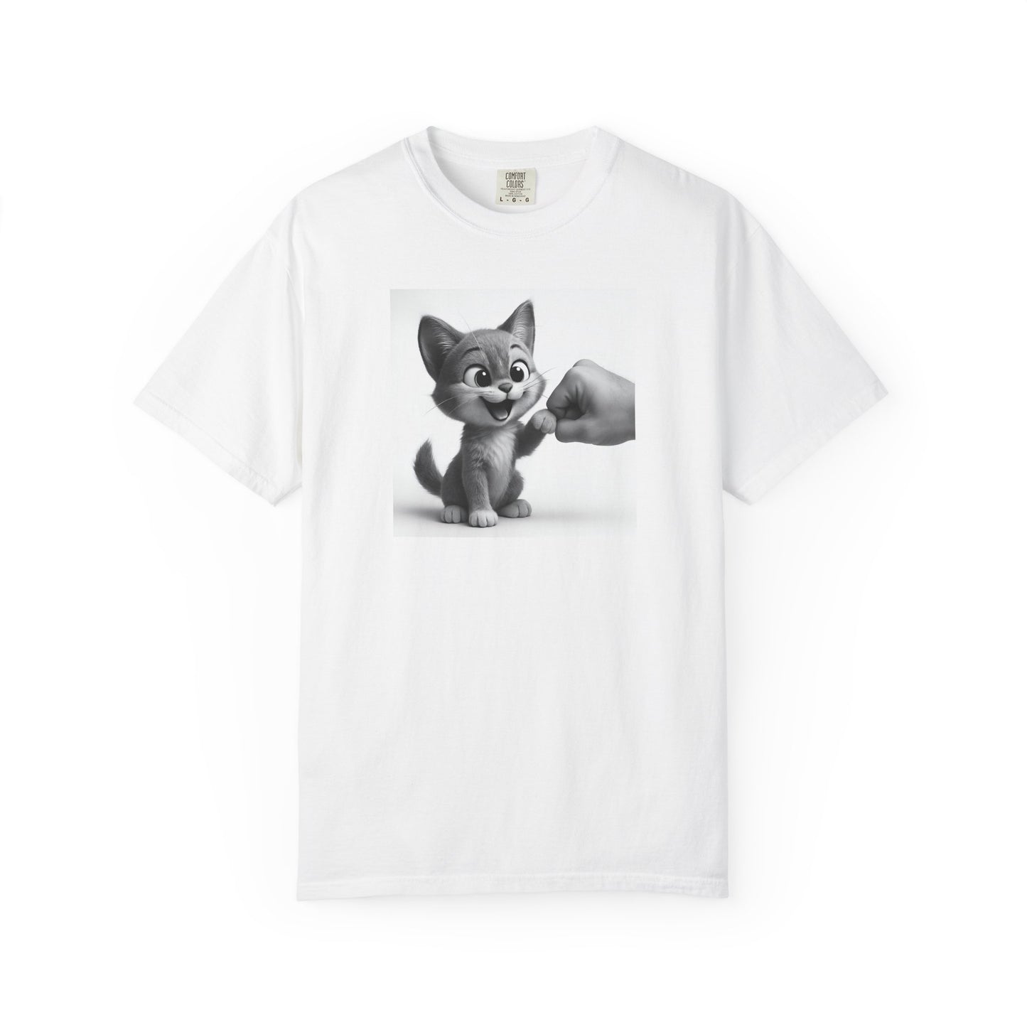 Kitten Fist Bump T-shirt | Cute Kitty Paw Bump Design