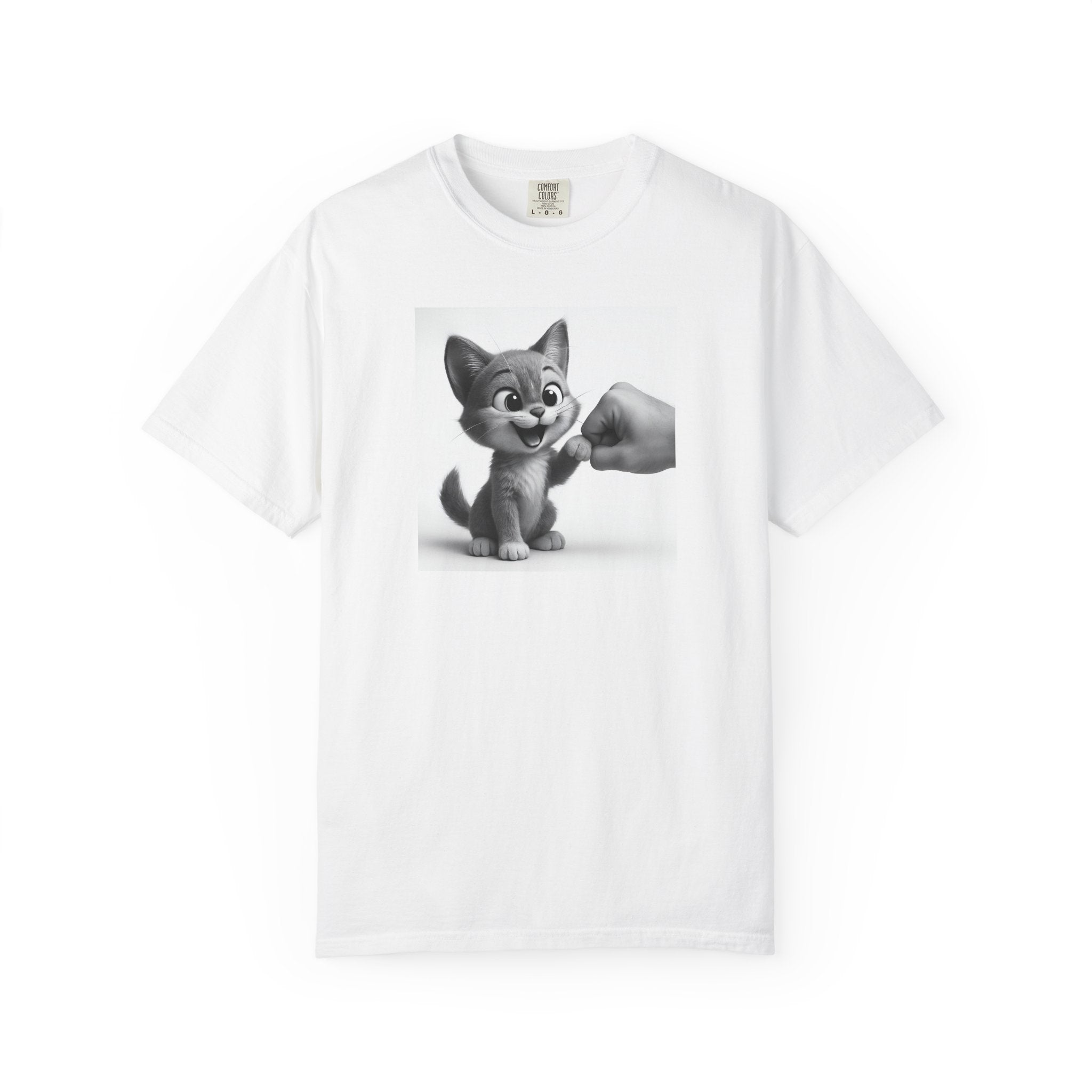 Kitten Fist Bump T-shirt | Cute Kitty Paw Bump Design