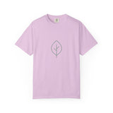 Minimal Green Leaf icon T-Shirt | Eco Nature Graphic Tee