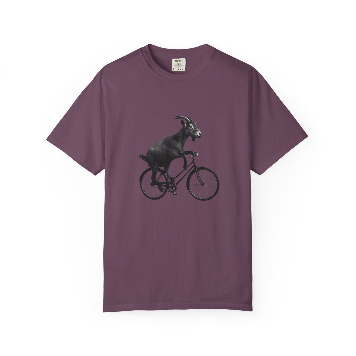 Goat Riding Bicycle T-shirt | Funny Animal Bike Tee