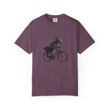 Goat Riding Bicycle T-shirt | Funny Animal Bike Tee