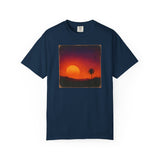 Sunset Palm Silhouette T-shirt | Tropical Sunset Tee