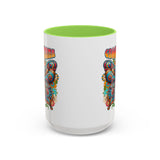 Groovy Mama Butterfly Mug | Retro Psychedelic Floral Design