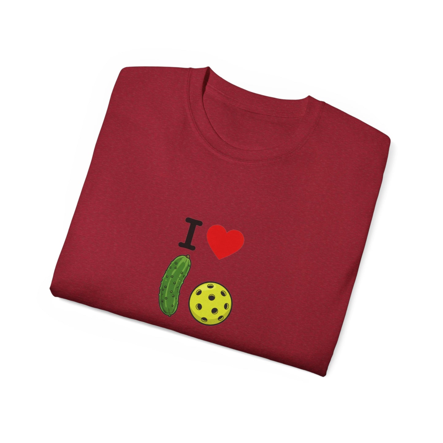 I Heart Pickleball T-Shirt | Pickle & Ball Graphic Tee