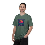 Miami Nights Sunset Palm T-shirt | Retro Vaporwave Beach Scene