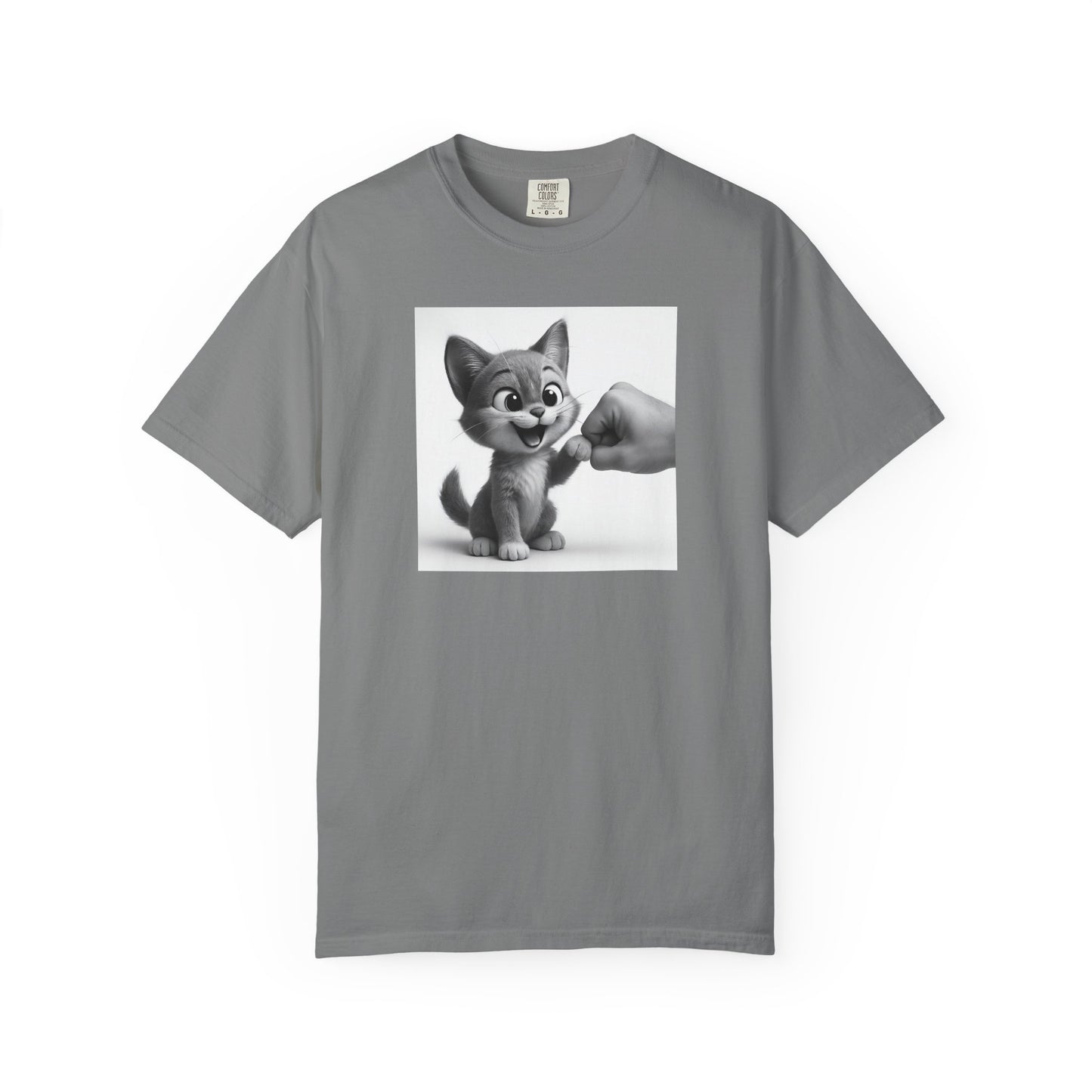 Kitten Fist Bump T-shirt | Cute Kitty Paw Bump Design