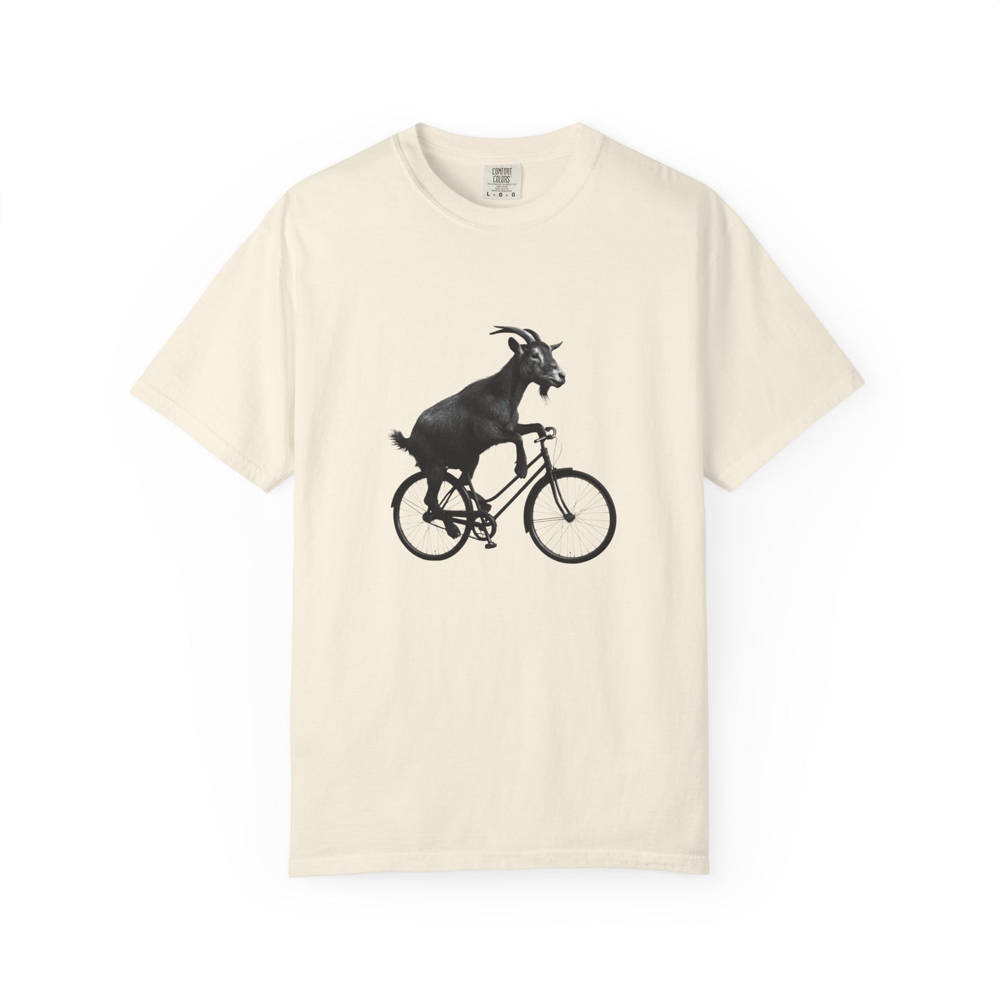 Goat Riding Bicycle T-shirt | Funny Animal Bike Tee