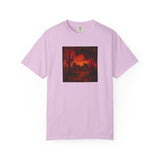 Red Desert Sunset T-shirt | Cactus Landscape, Moody Western Scene