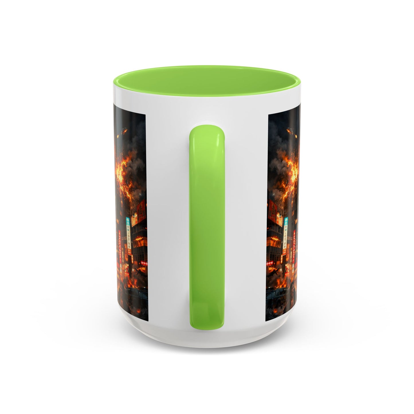 Catzilla Tokyo Cityscape Mug | Color Interior 11oz 15oz