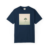 Solitary Tree Minimalist Artwork T-Shirt | Nature Square Print
