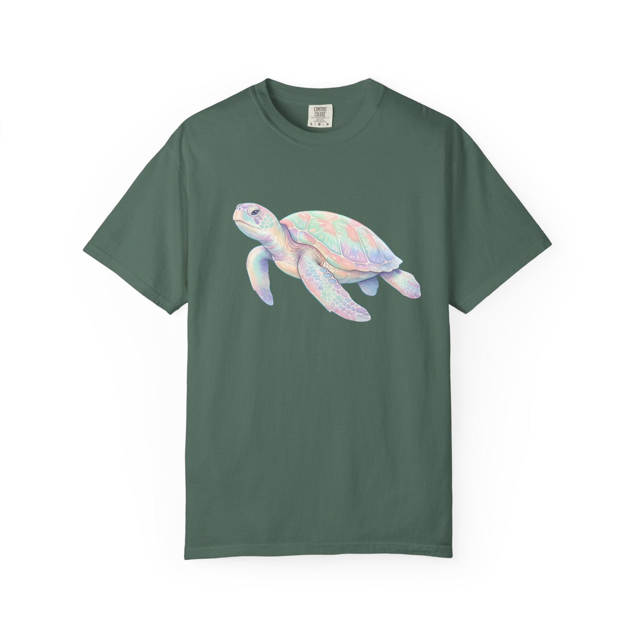 Pastel Sea Turtle T-shirt | Watercolor Marine Life Tee