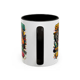 Straight Outta Meow The Kitty 90s Hip Hop Mug | Color Accent