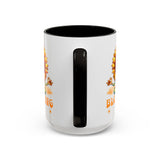 Blooming Sunflower Mug | Yoga Meditating Sunflower Ceramic Mug