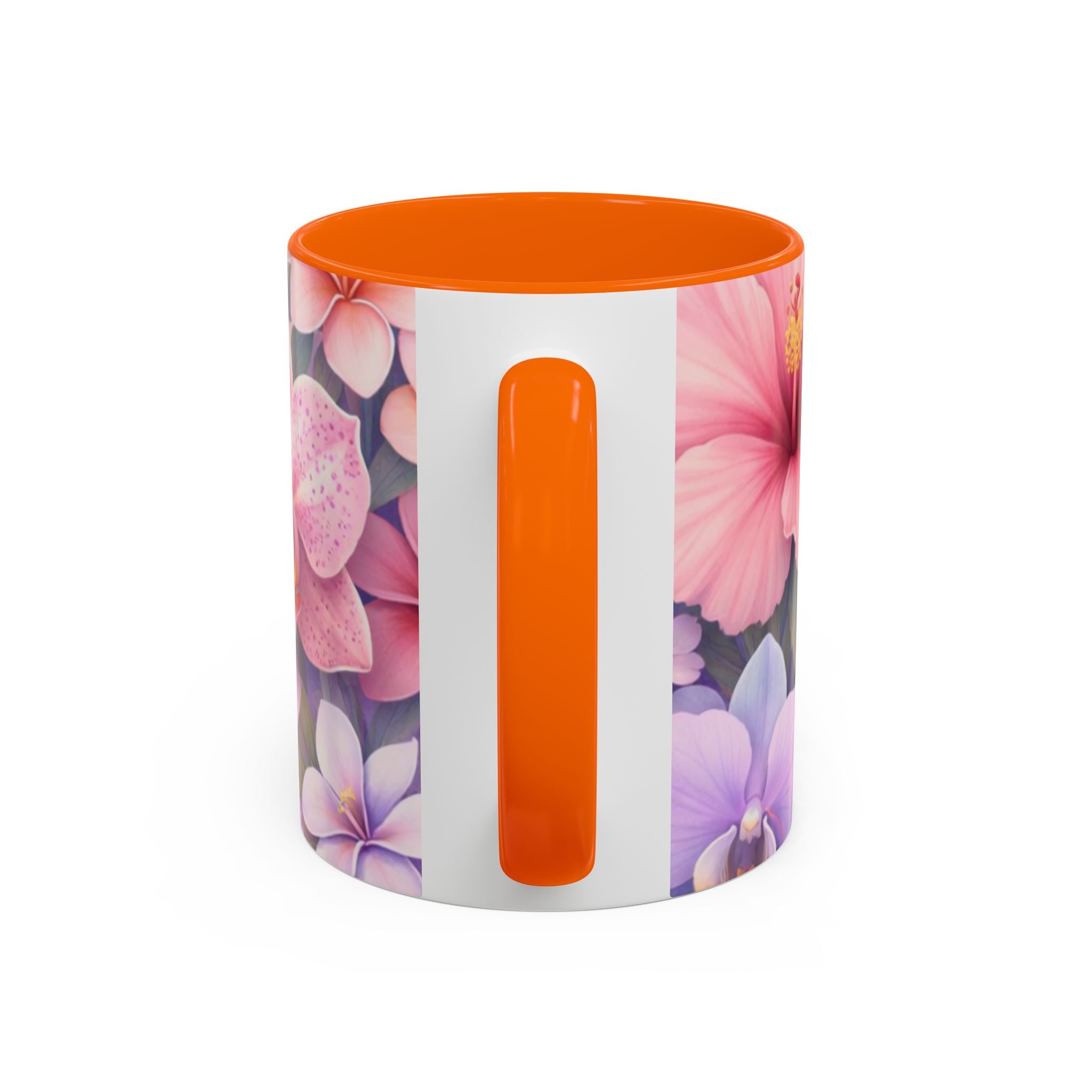 Tropical Orchid Floral Mug | Accent Coffee Mug 11oz 15oz