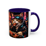 Cyberpunk Sushi Cat Mug | 11oz 15oz Ceramic Coffee Cup