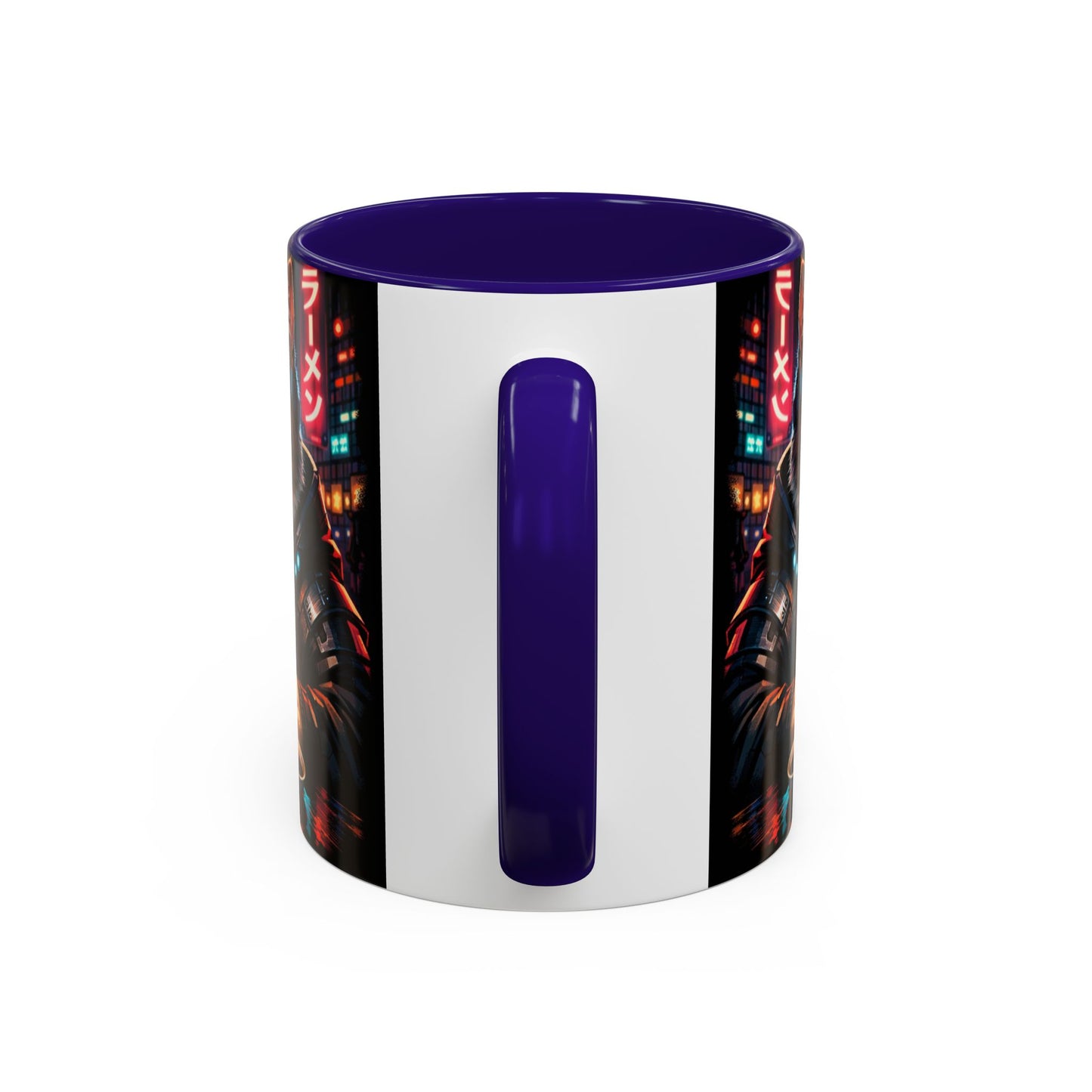 Cyberpunk Sushi Cat Mug | 11oz 15oz Ceramic Coffee Cup