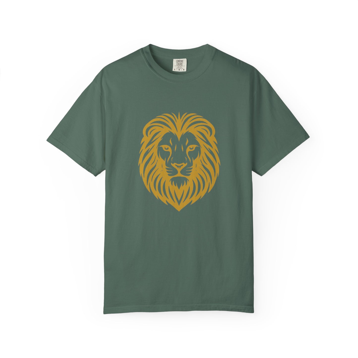 Golden Lion Head T-shirt | Minimal Animal Graphic Tee