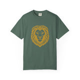 Golden Lion Head T-shirt | Minimal Animal Graphic Tee