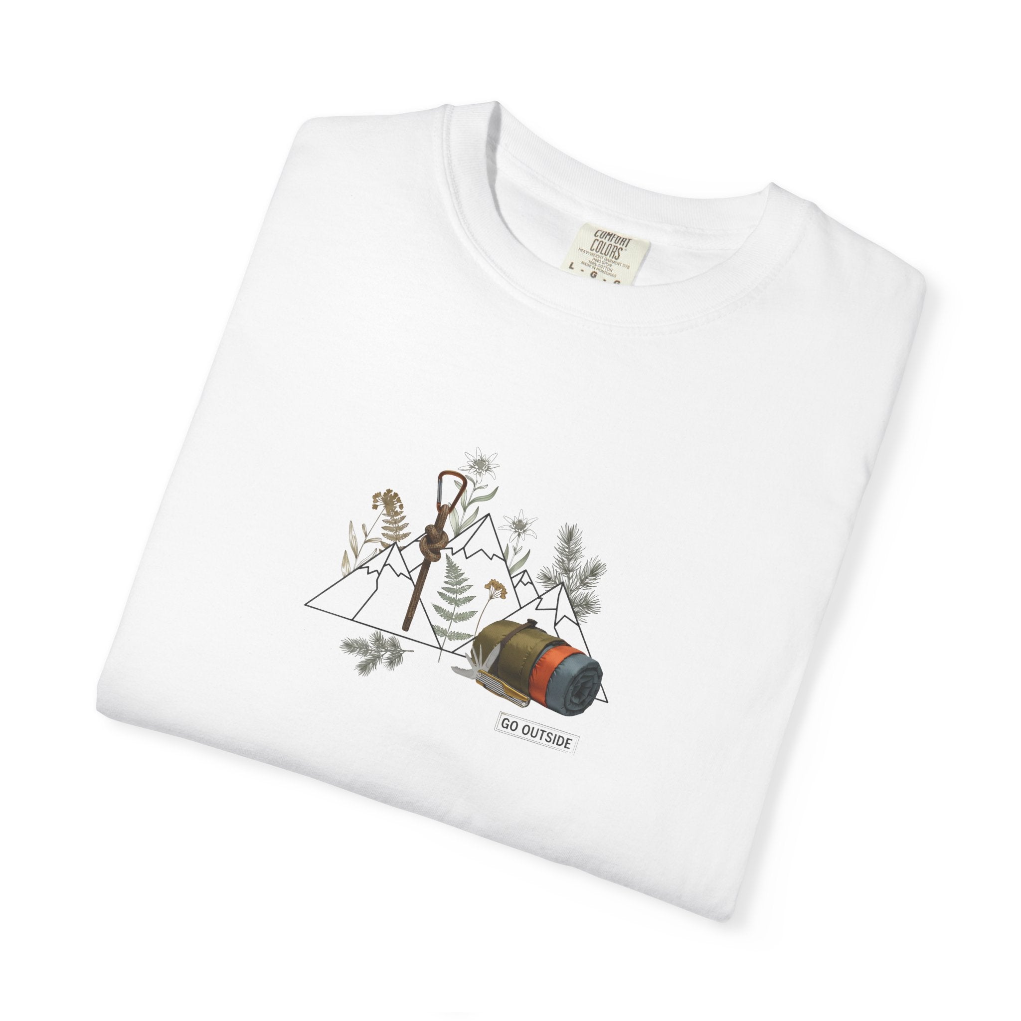 Mountains Camping Outdoors Tee | Adventure Gear Graphic T-Shirt