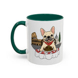 French Bulldog Pasta in Rome Mug | Ceramic Coffee Cup