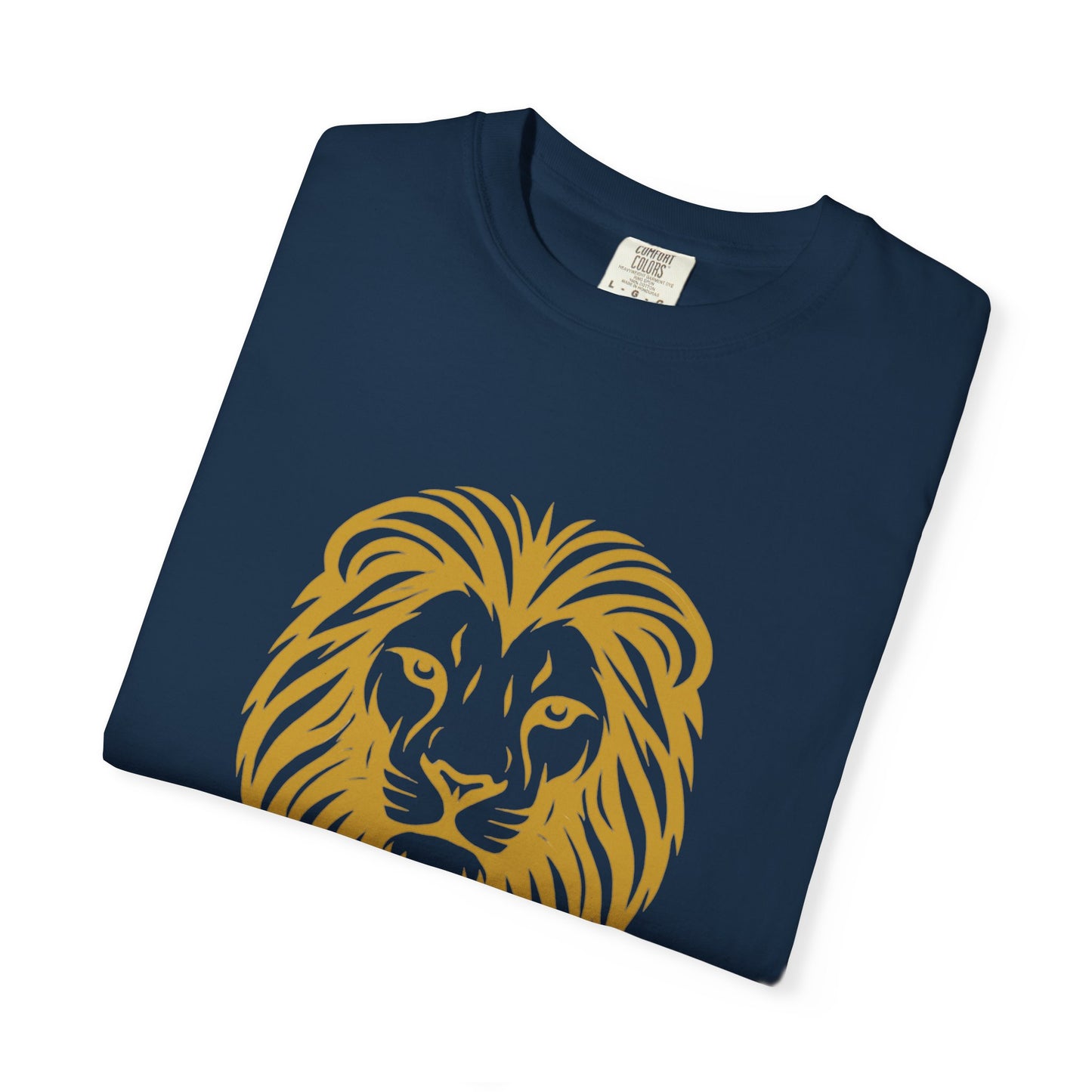 Golden Lion Head T-shirt | Minimal Animal Graphic Tee