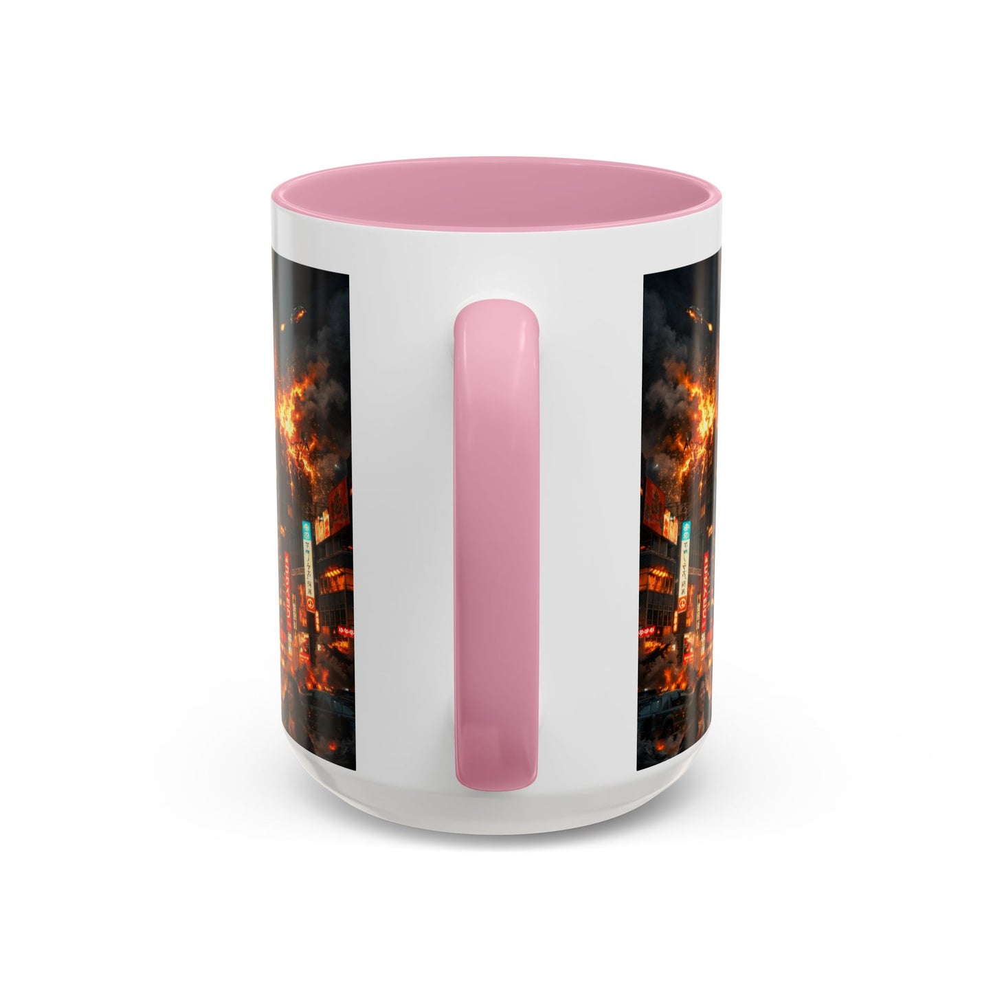 Catzilla Tokyo Cityscape Mug | Color Interior 11oz 15oz