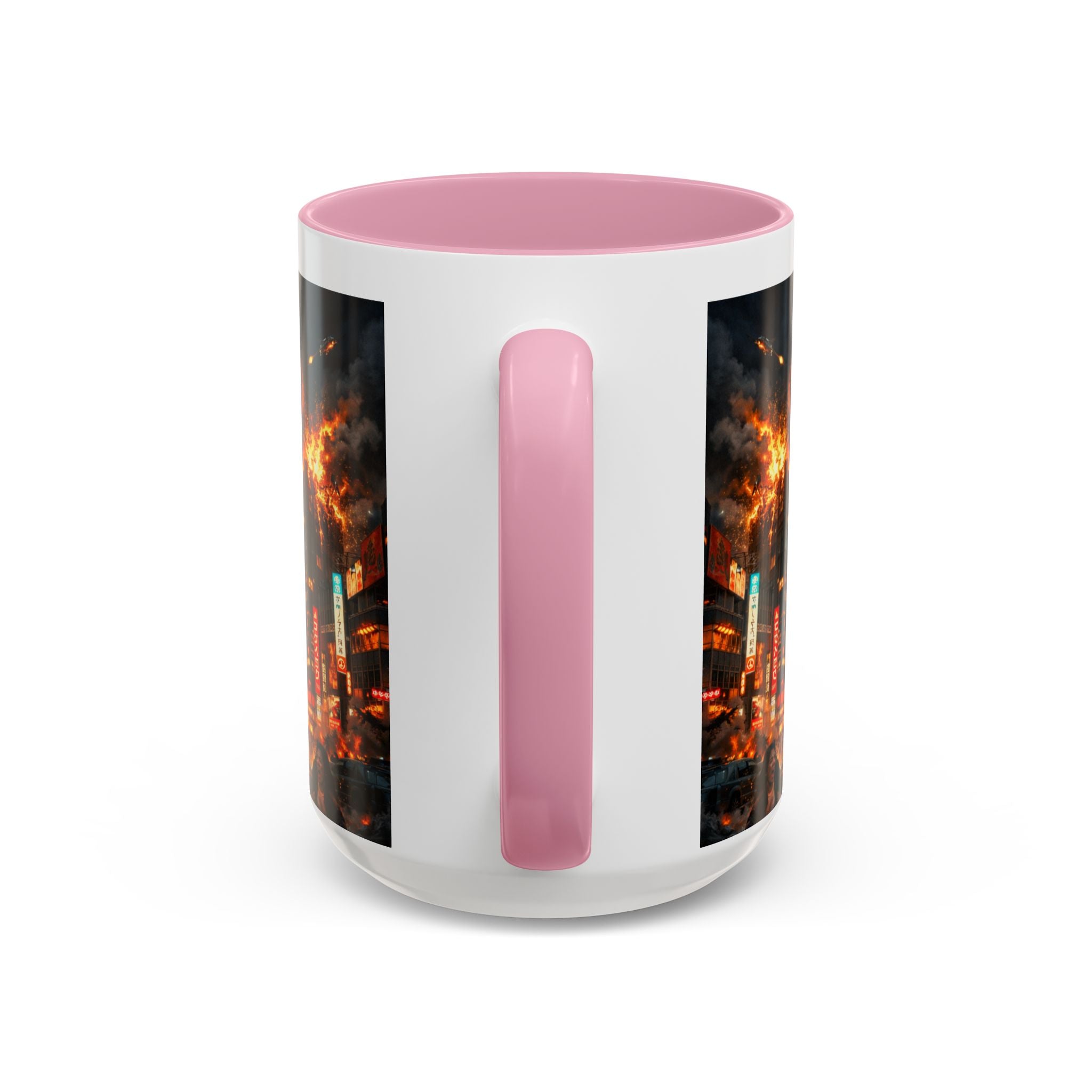 Catzilla Tokyo Cityscape Mug | Color Interior 11oz 15oz