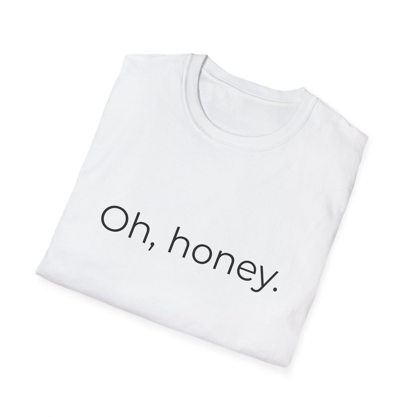 Oh, Honey T-Shirt | Minimal Script Typography Tee