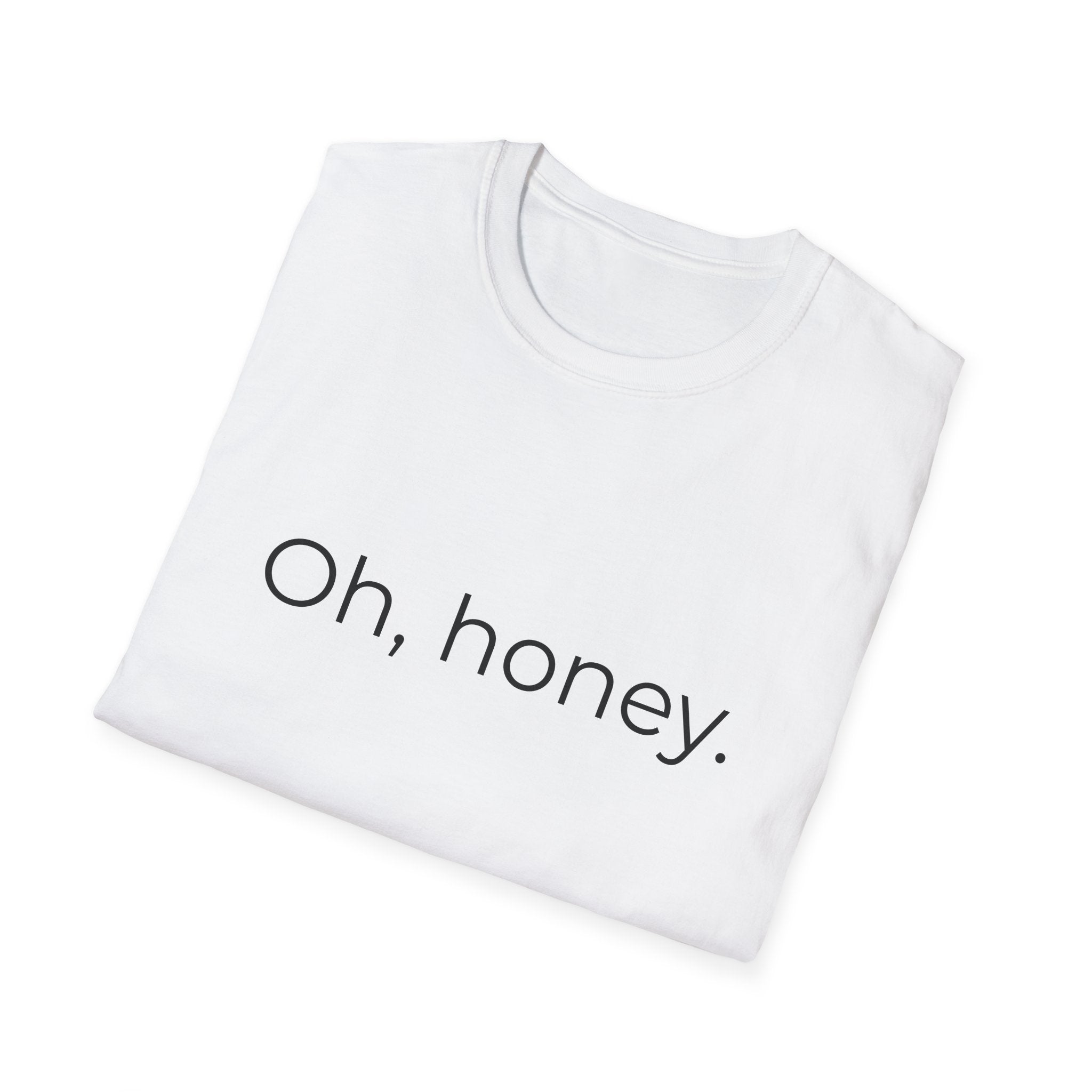 Oh, Honey T-Shirt | Minimal Script Typography Tee