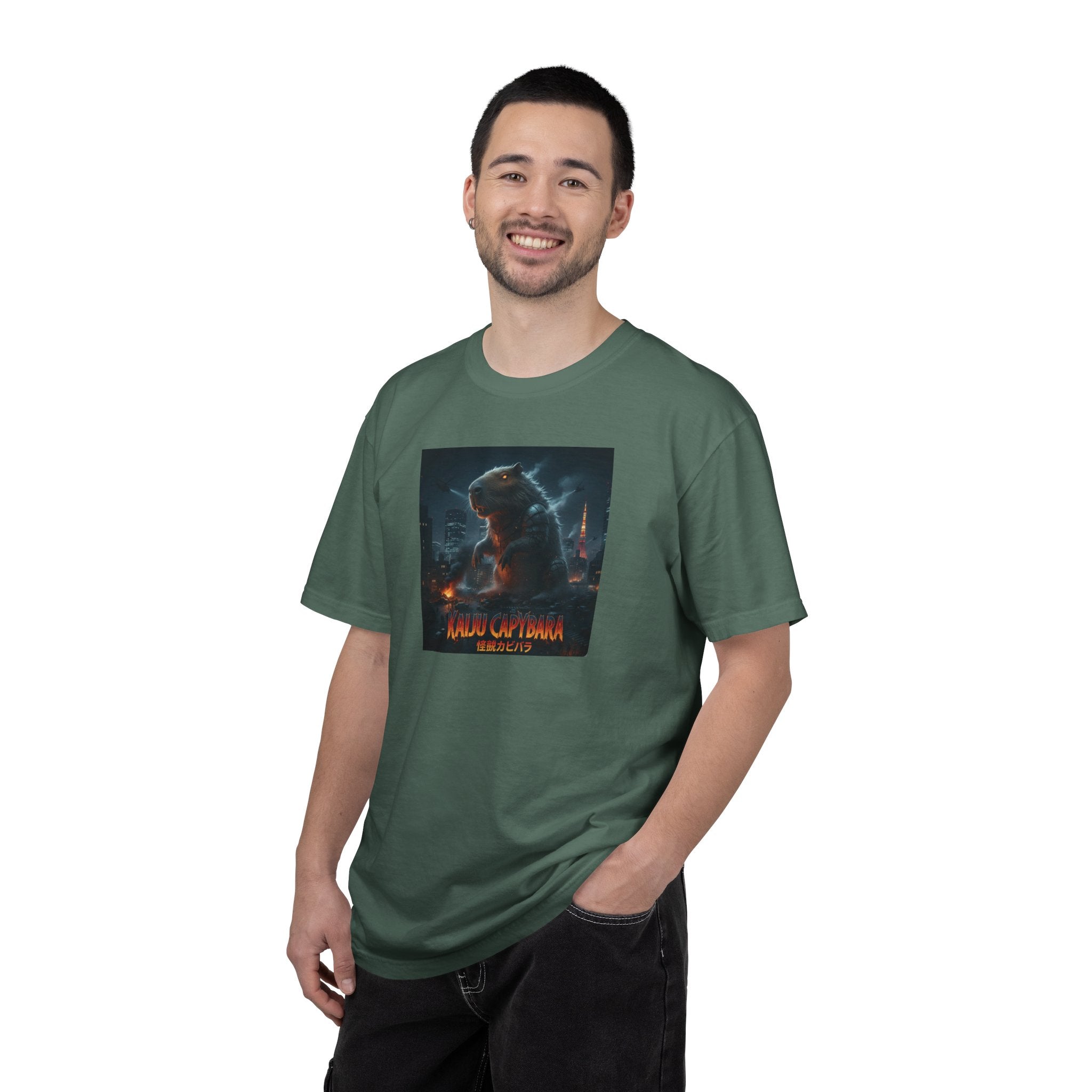 Kaiju Capybara T-shirt | Giant Monster Rodent Graphic Tee