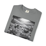 Pickleball Beagle Puppies T-shirt | Monochrome Dog Art