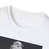 Capybara Blonde. Dress Pose T-Shirt | Retro Black & White Illustration