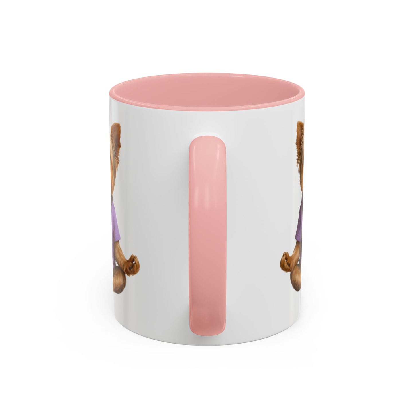 Meditating Yorkshire Terrier Mug | Accent Coffee Mug 11oz 15oz