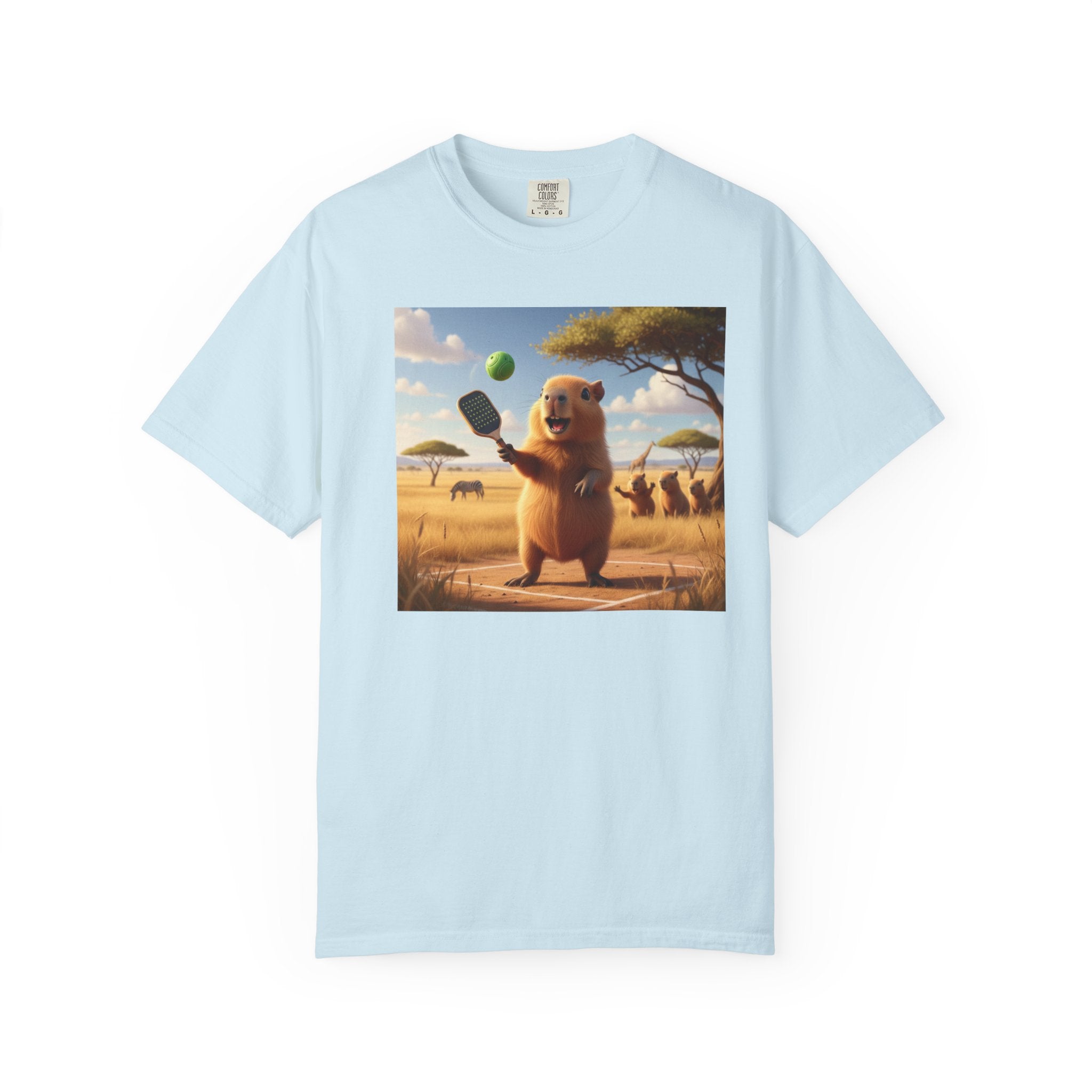 Capybara Pickleball T-shirt | Cute Animal Sports Meme