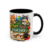 Purr-fect Teacher Mug | Cat Classroom Design, 11oz or 15oz
