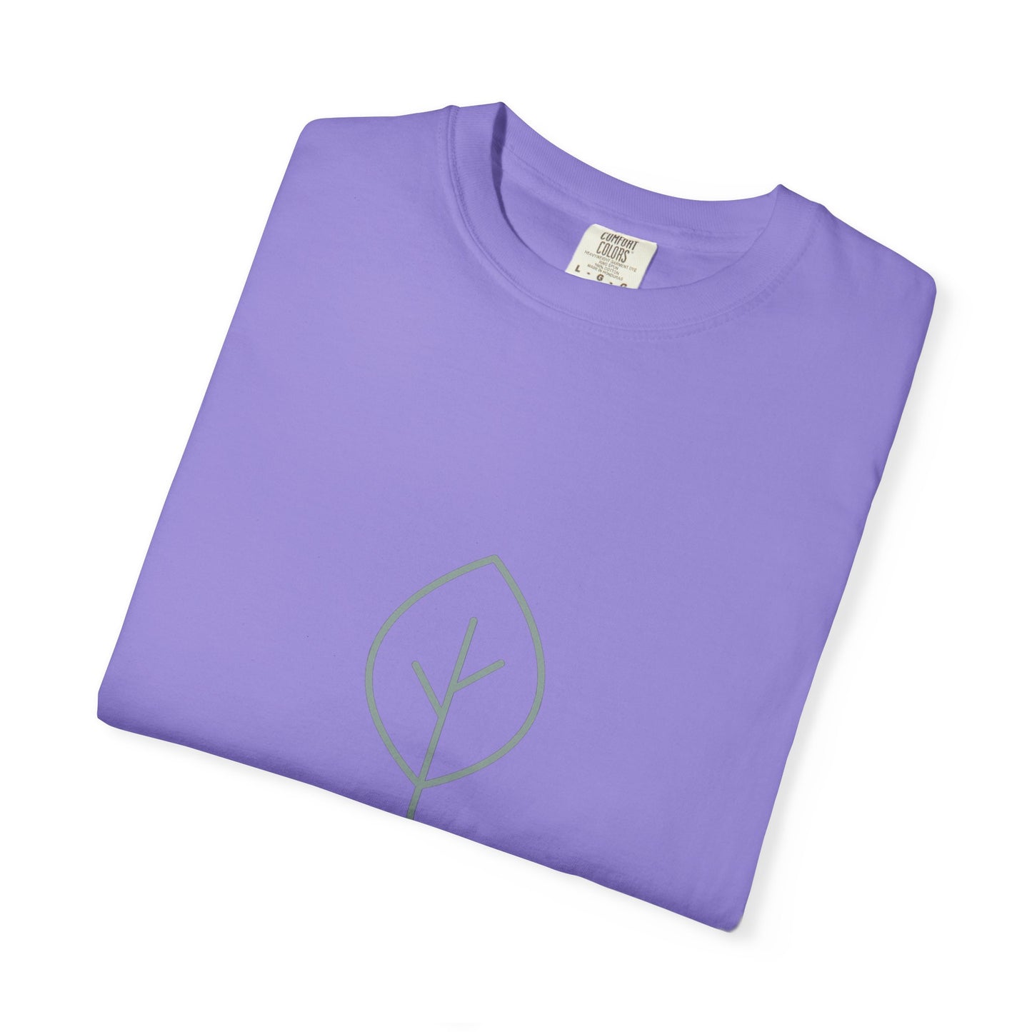 Minimal Green Leaf icon T-Shirt | Eco Nature Graphic Tee