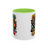 Straight Outta Meow The Kitty 90s Hip Hop Mug | Color Accent